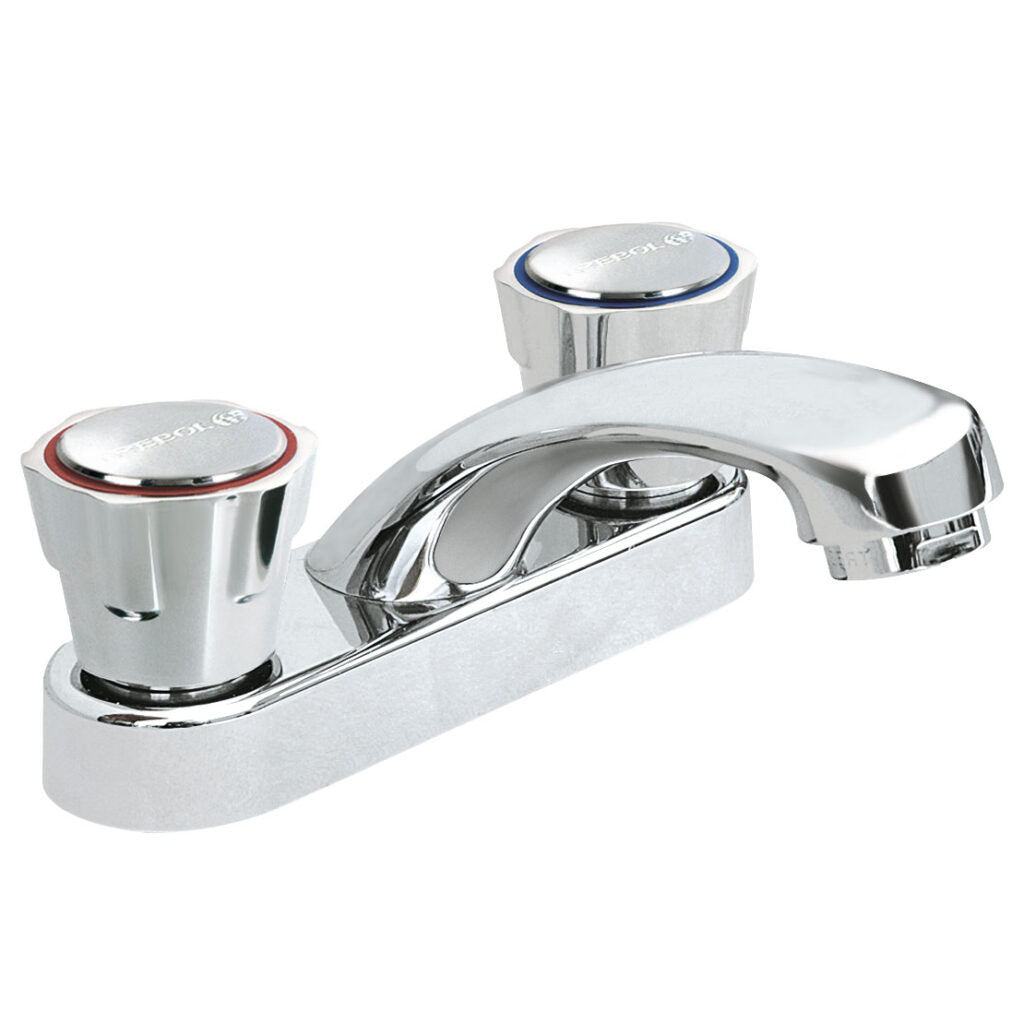MEZCLADORA DE LAVATORIO DE 4" ECO TREBOL