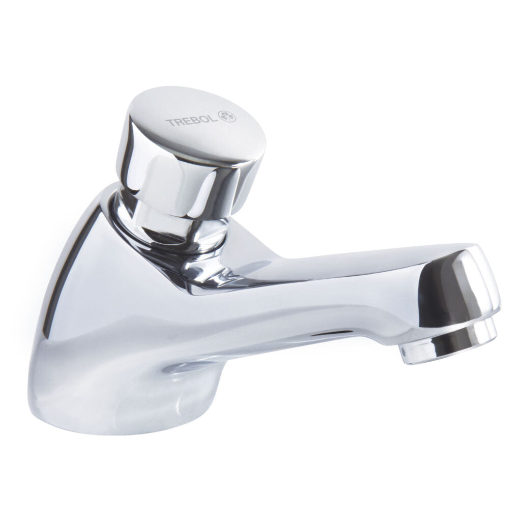 LLAVE TEMPORIZADA DE LAVATORIO 1/2 TREBOL