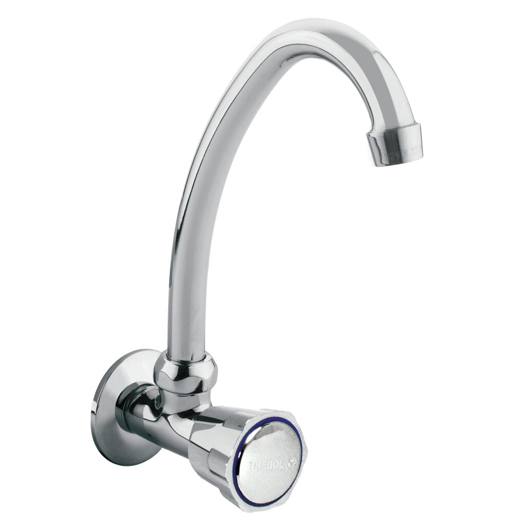 LLAVE DE LAVATORIO PARED ECO TREBOL