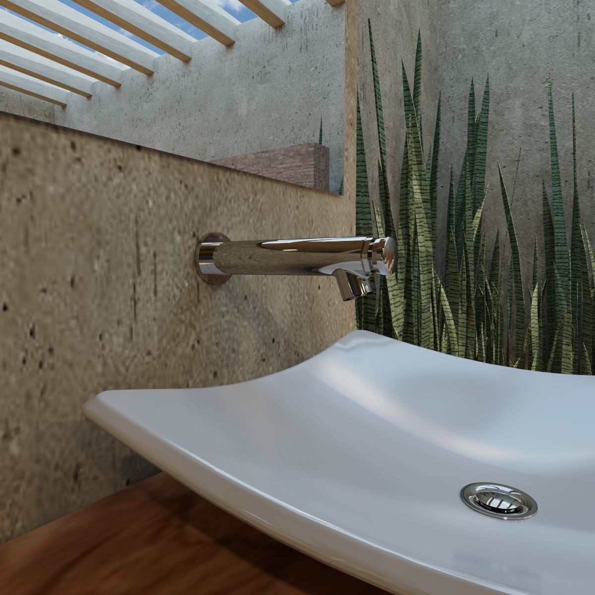 Modelo TV121-1.9 LLAVE LAVABO TEMPORIZADORA PARED 1.9L CR HELVEX